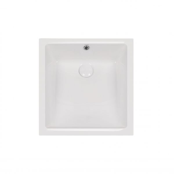 Раковина Qtap Stork 440x340x190 White з донним клапаном QT15116086W