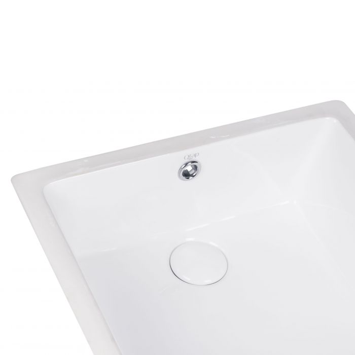 Раковина Qtap Stork 440x340x190 White с донным клапаном QT15116086W