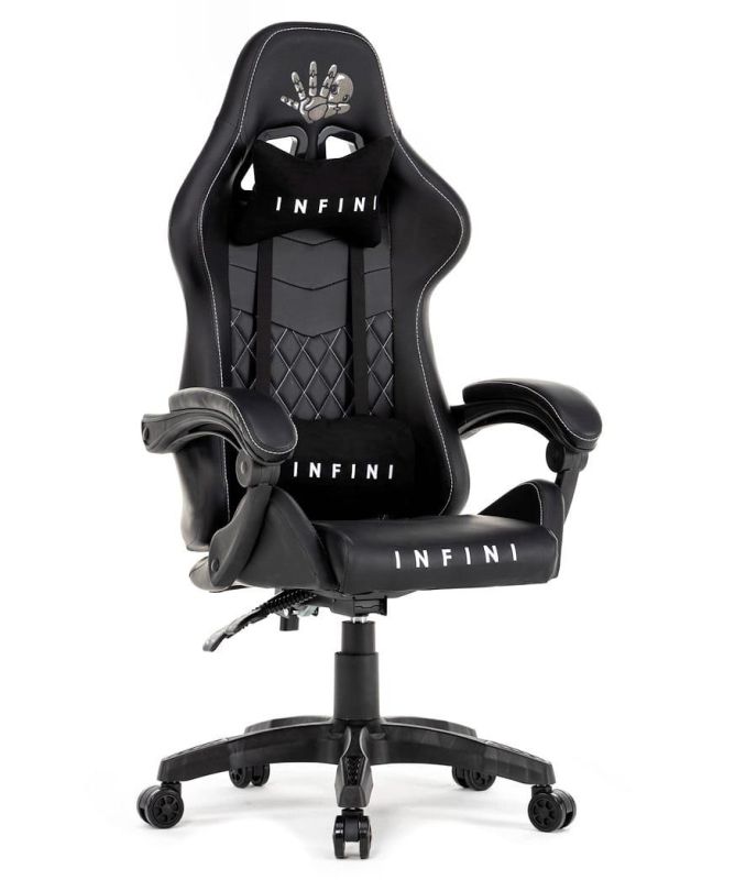 Компьютерное кресло Extreme INFINI FIVE Черный, Zenga экокожа