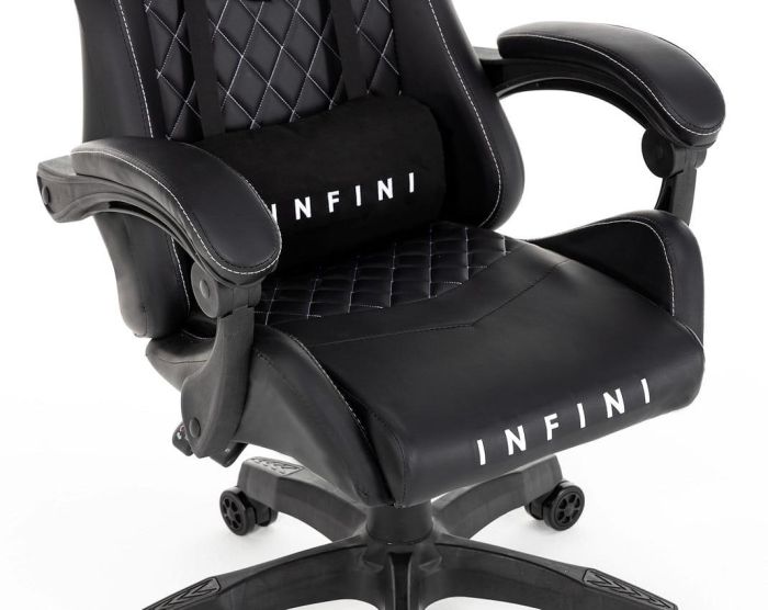Компьютерное кресло Extreme INFINI FIVE Черный, Zenga экокожа