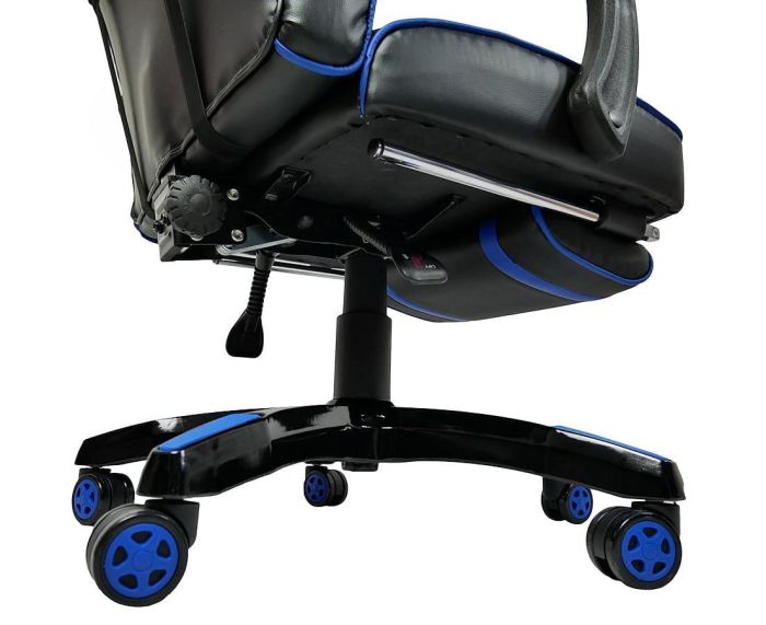 Компьютерное кресло DEUS LARGE Синий, Zenga экокожа