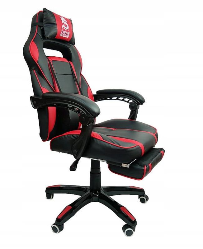 Компьютерное кресло DEUS LARGE Красный, Zenga экокожа