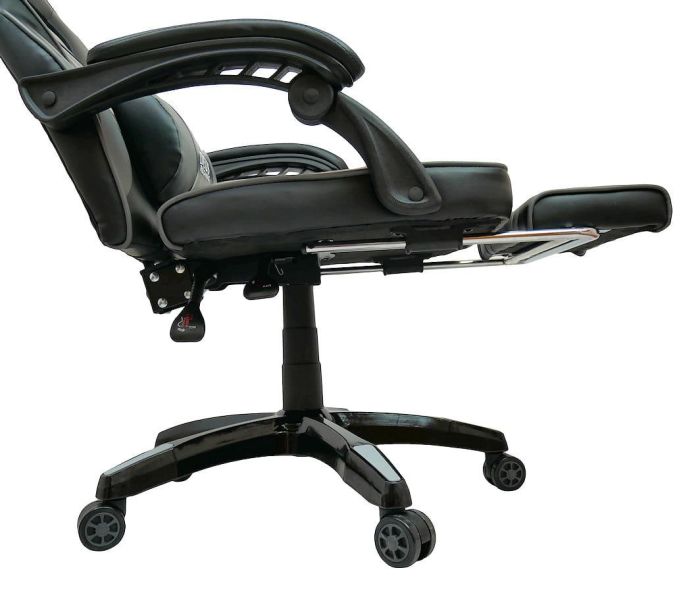 Компьютерное кресло DEUS LARGE Серый, Zenga экокожа