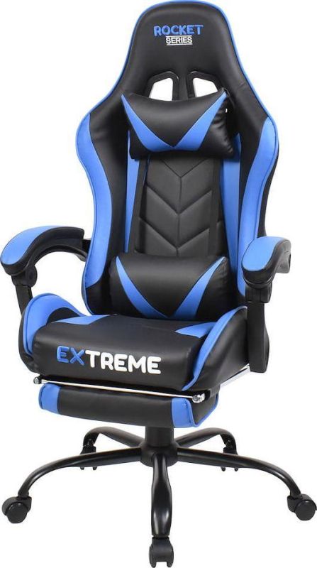 Компьютерное кресло EXTREME ROCKET Синий, Zenga экокожа