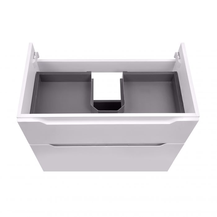 Комплект Qtap Scorpio 810х825х460 White напольная тумба + раковина врезная QT1471TNВ8013080CW