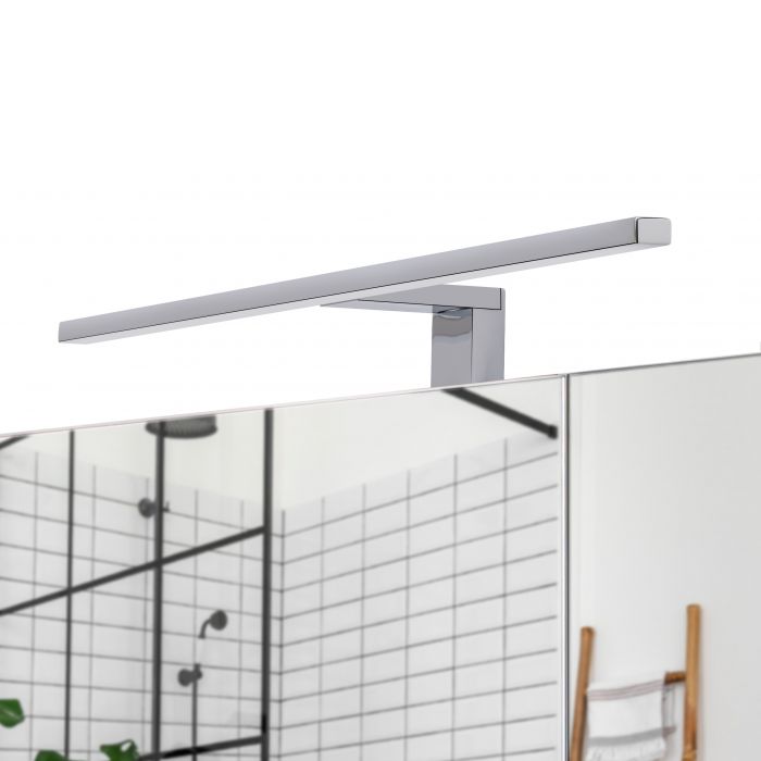 Зеркальный подвесной шкаф Qtap Albatross 800х700х145 White с LED-подсветкой QT0177ZP800LW