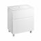 Комплект Qtap Albatross 810х825х460 White напольная тумба + раковина врезная QT0171TN800D3080CW
