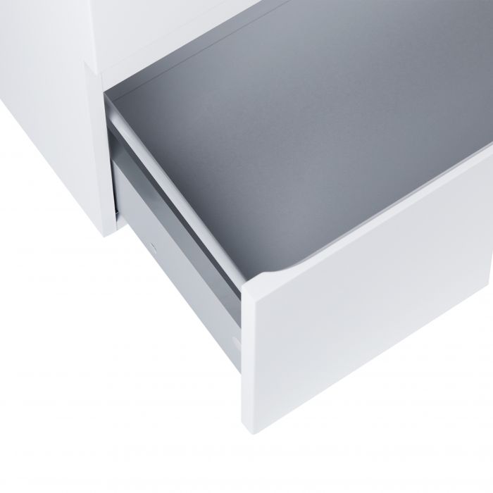 Комплект Qtap Albatross 810х725х460 White тумба подвесная+врезная раковина QT0172TP800D3080CW