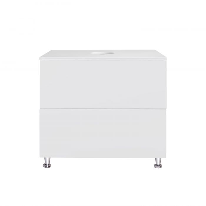 Тумба напольная Qtap Tern 800х616х469 White со столешницей QT1780TNL801W