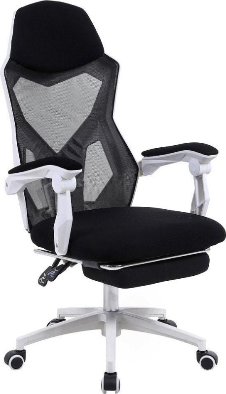 Компьютерное кресло INFINI YODA Footrest Черно-белый, Zenga Сетка