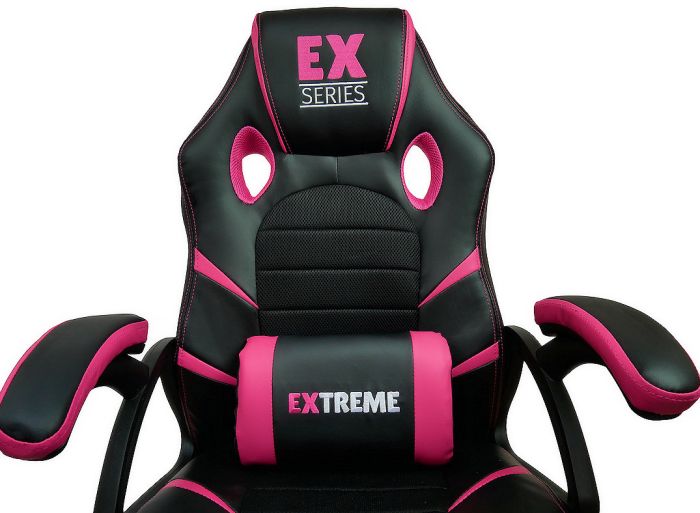 Компьютерное кресло Extreme EX Розовый, Zenga экокожа