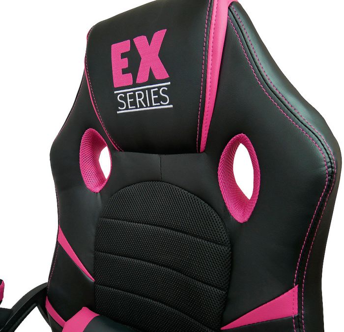 Компьютерное кресло Extreme EX Розовый, Zenga экокожа