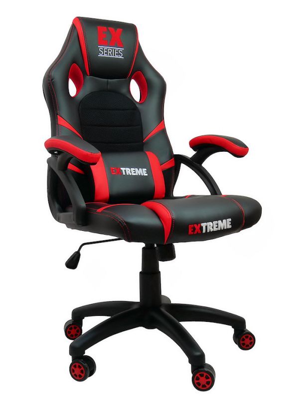 Компьютерное кресло Extreme EX Красный, Zenga экокожа