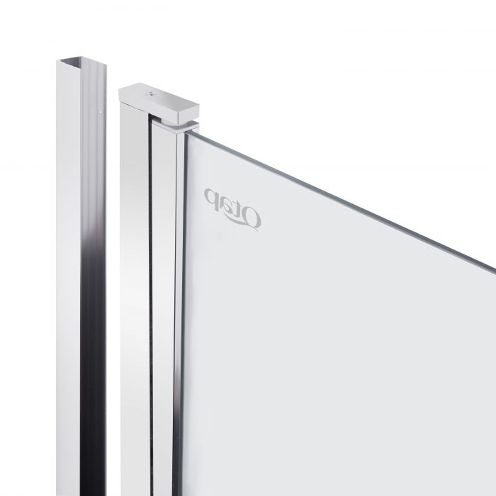 Душевая кабина Qtap Gemini CRM1011SC6 100x100 см, стекло Clear 6 мм, покрытие CalcLess без поддона