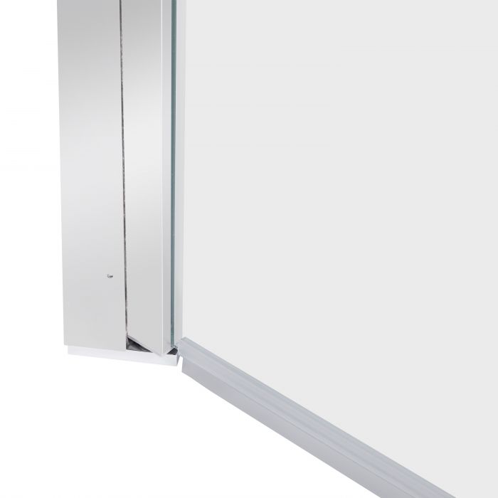 Душевая кабина Qtap Gemini CRM1011SC6 100x100 см, стекло Clear 6 мм, покрытие CalcLess без поддона