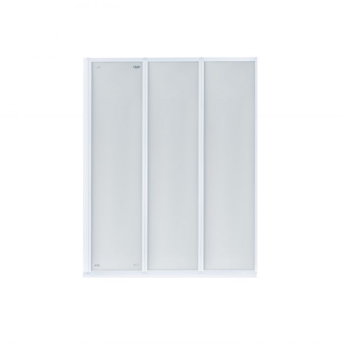 Штора на ванну Qtap Gemini WHI401114RP4 стекло Pear 4 мм, 110x140 см