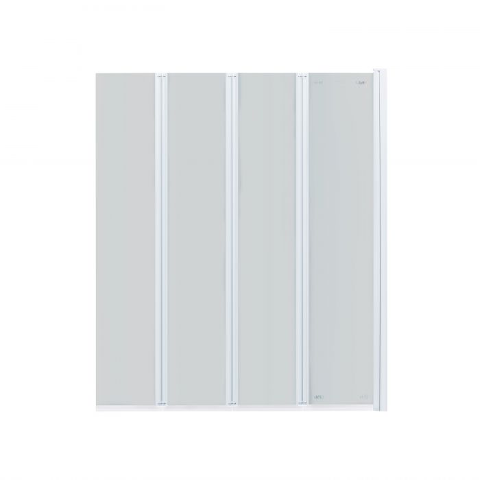 Штора на ванну Qtap Gemini WHI401114RP6 стекло Pear 6 мм, 110x140 см