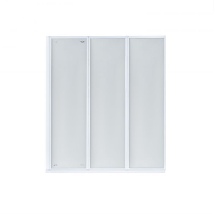 Штора на ванну Qtap Gemini WHI401214RP4 стекло Pear 4 мм, 120x140 см