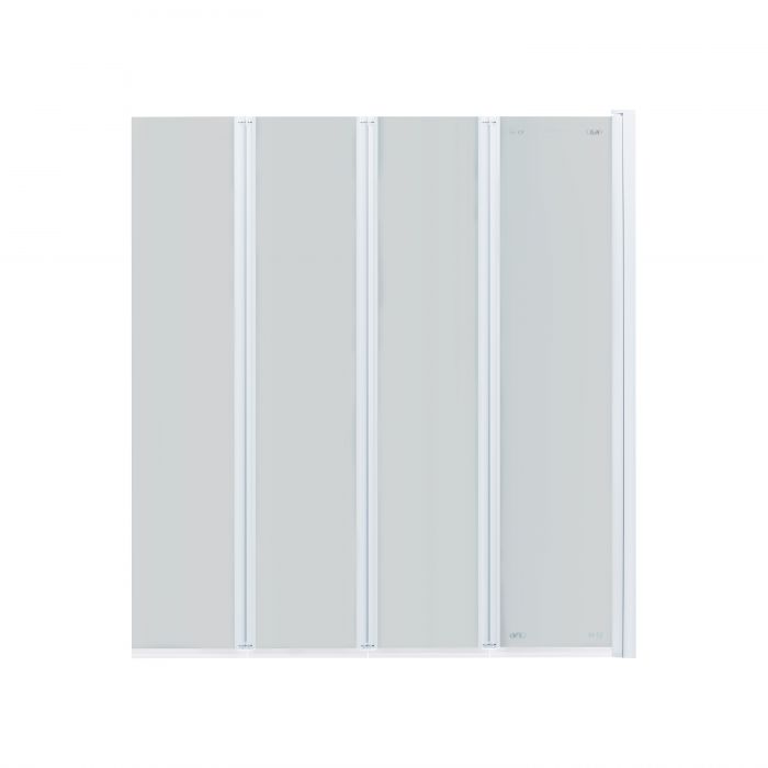 Штора на ванну Qtap Gemini WHI401214RP6 стекло Pear 6 мм, 120x140 см