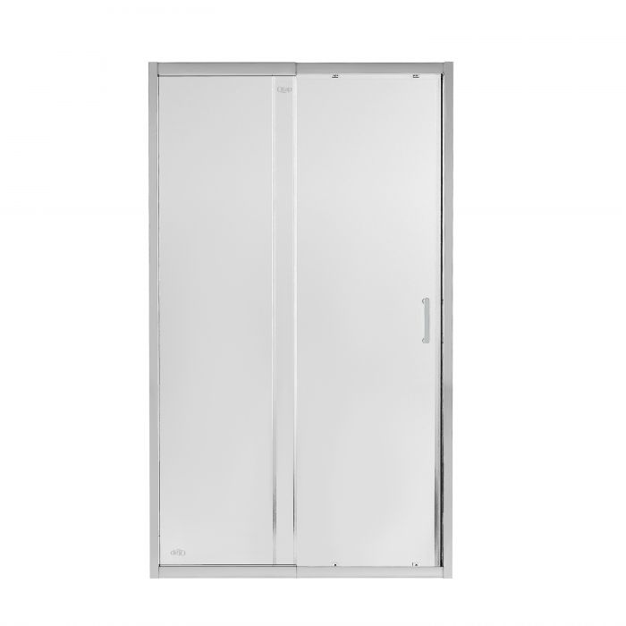 Душевые двери в нишу Qtap Taurus CRM2012-13.C6 120-130x185 см, стекло Clear 6 мм, покрытие CalcLess
