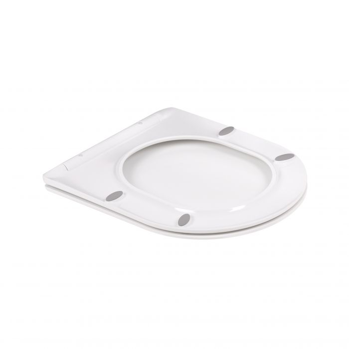 Унитаз напольный Qtap Swan безобедочный с сиденьем Soft-close QT16223178W