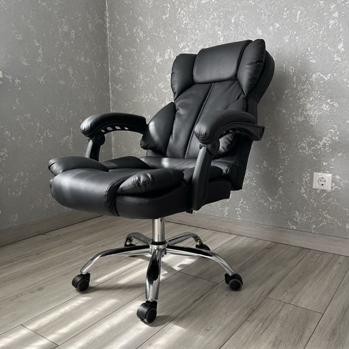 Офисное кресло SZCHARA OFFICE Черный, искусственная кожа (кожзаменитель)