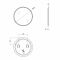 Зеркало Qtap Virgo R800 с LED-подсветкой QT1878250680W