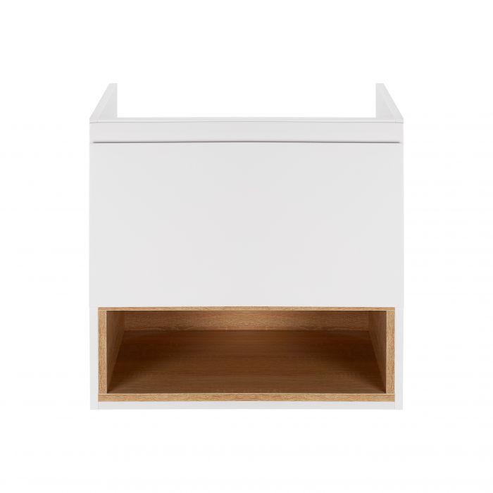 Тумба подвесная Qtap Robin 600х580х437 White/Whitish oak QT1374TPВ6001WWO