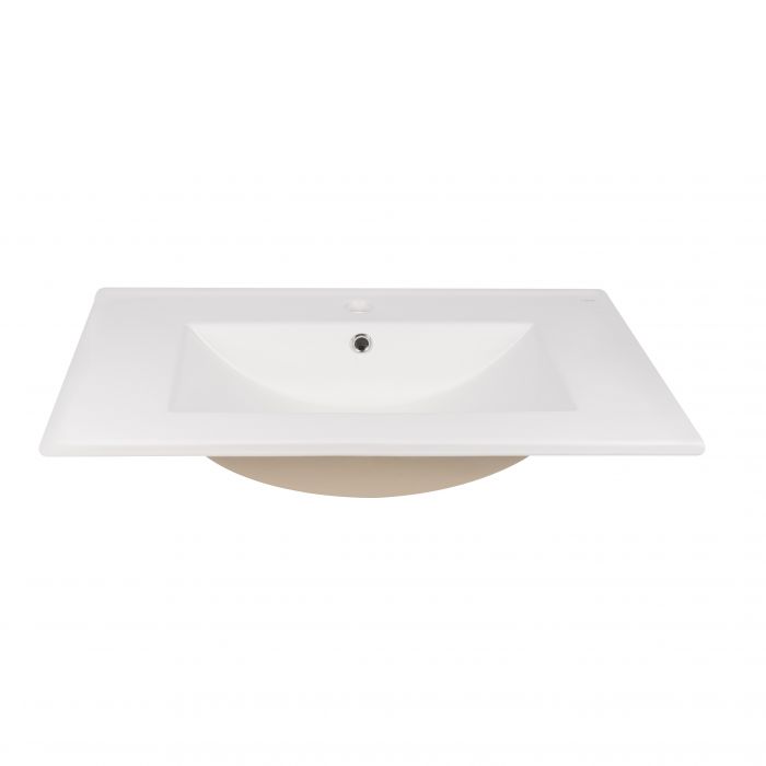 Комплект Qtap Robin 700х580х437 White/Whitish oak подвесная тумба + раковина врезная QT1372TPВ7001WWO