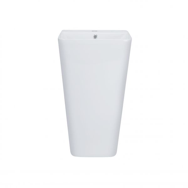 Раковина напольная моноблок Qtap Tern 440х380х830mm White с донным клапаном QT1711G302W