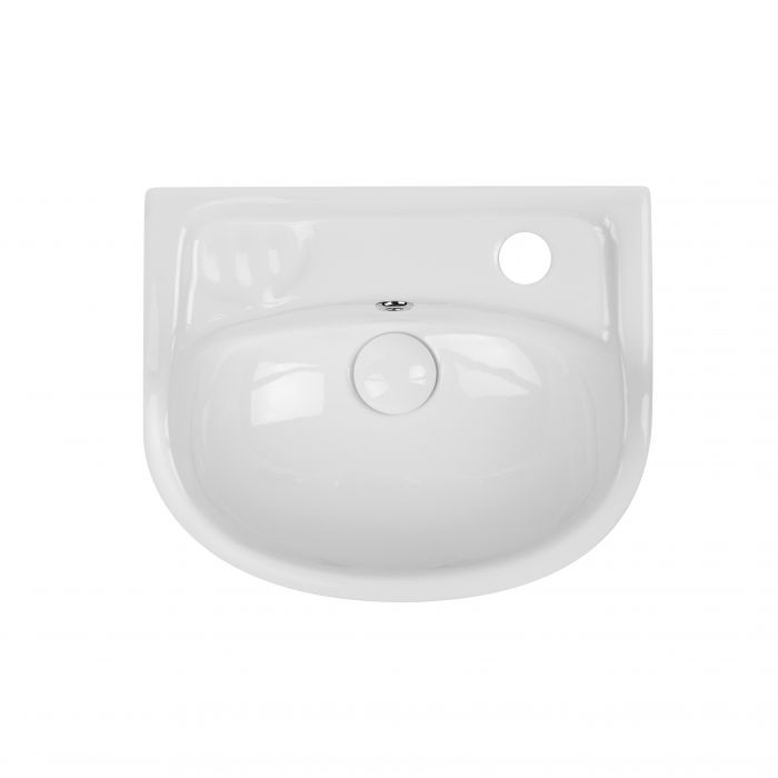 Напольная раковина с пьедесталом детская Qtap Baby 375x305x520 White с донным клапаном QT2311LP304BW