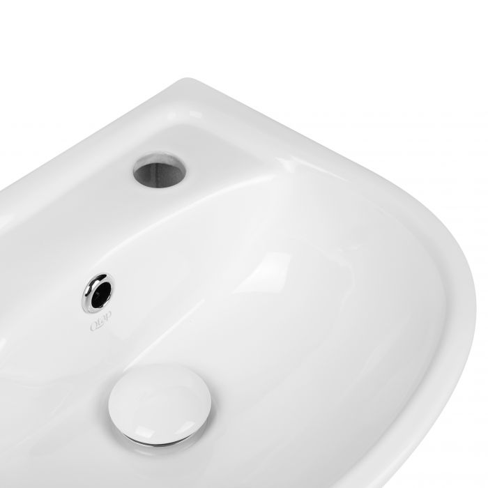 Напольная раковина с пьедесталом детская Qtap Baby 375x305x520 White с донным клапаном QT2311LP304BW