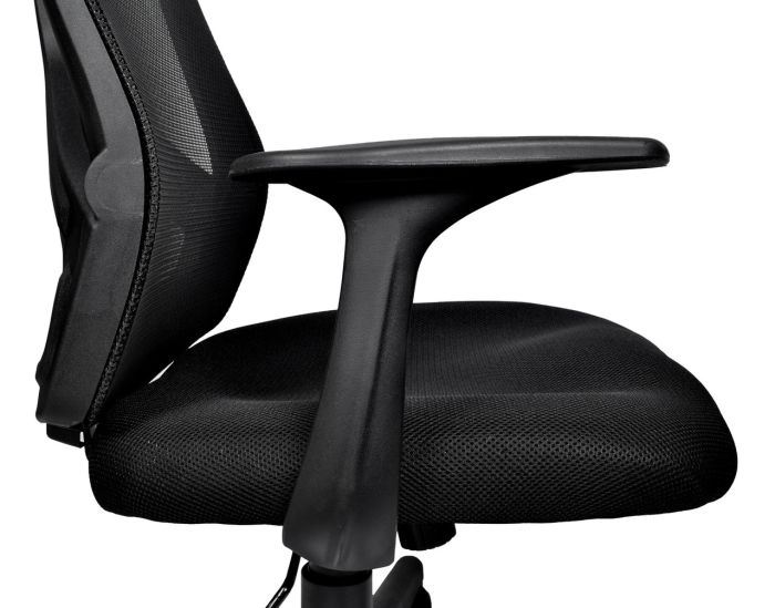 Офисное кресло MALATEC 8981 Черный, Iso Trade, Спинка-сетка