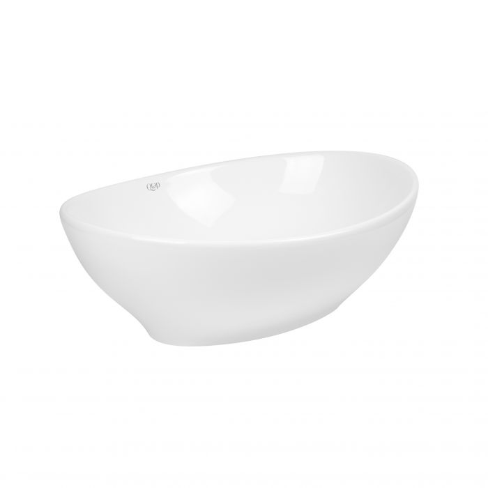 Раковина-чаша Qtap Dove 410x335x145 White с донным клапаном QT06113078W