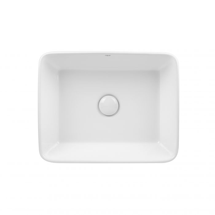 Раковина-чаша Qtap Tern 475х370х140 White с донным клапаном QT17112074W