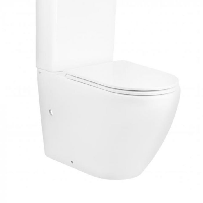 Qtap Robin чаша напольного унитаза Rimless гор. выпуск, нижний подвод, без сидения 665x380x845 mm WHITE