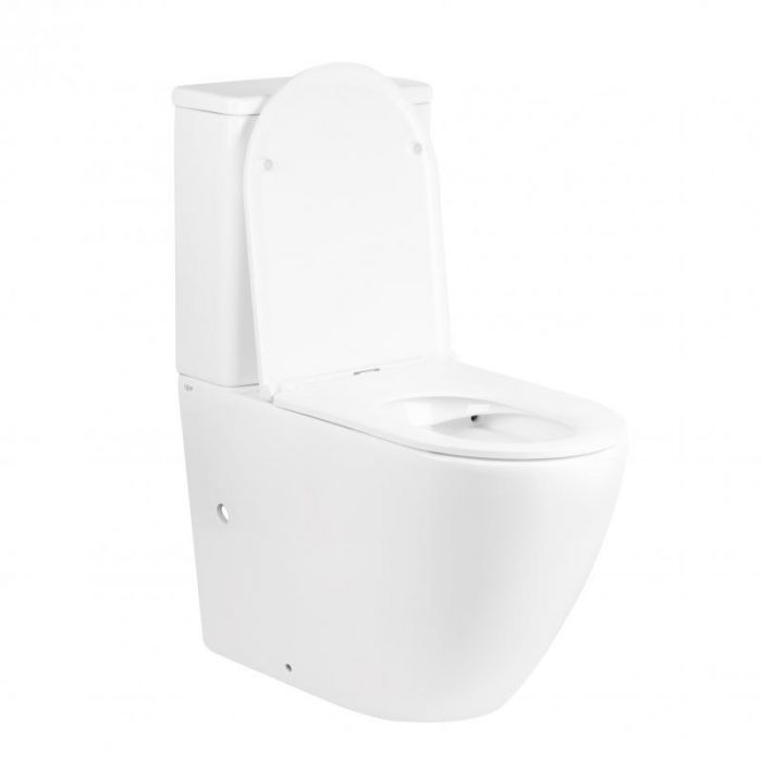 Qtap Robin чаша напольного унитаза Rimless гор. выпуск, нижний подвод, без сидения 665x380x845 mm WHITE