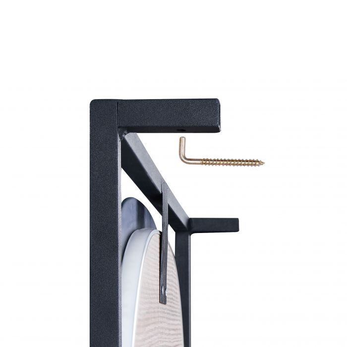 Зеркало Qtap Taurus 600х850х1400 Black/Whitish oak с LED-подсветкой QT2478ZP600BWO