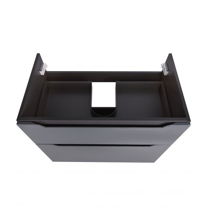 Комплект Qtap Scorpio 810х825х460 Graphite напольная тумба + раковина врезная QT1471TNВ8023080CG