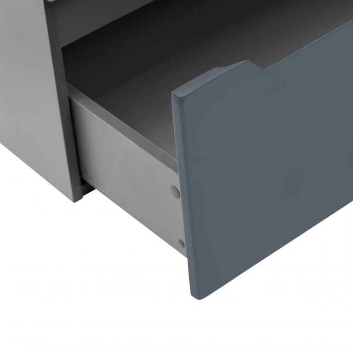 Комплект Qtap Scorpio 810х825х460 Graphite напольная тумба + раковина врезная QT1471TNВ8023080CG