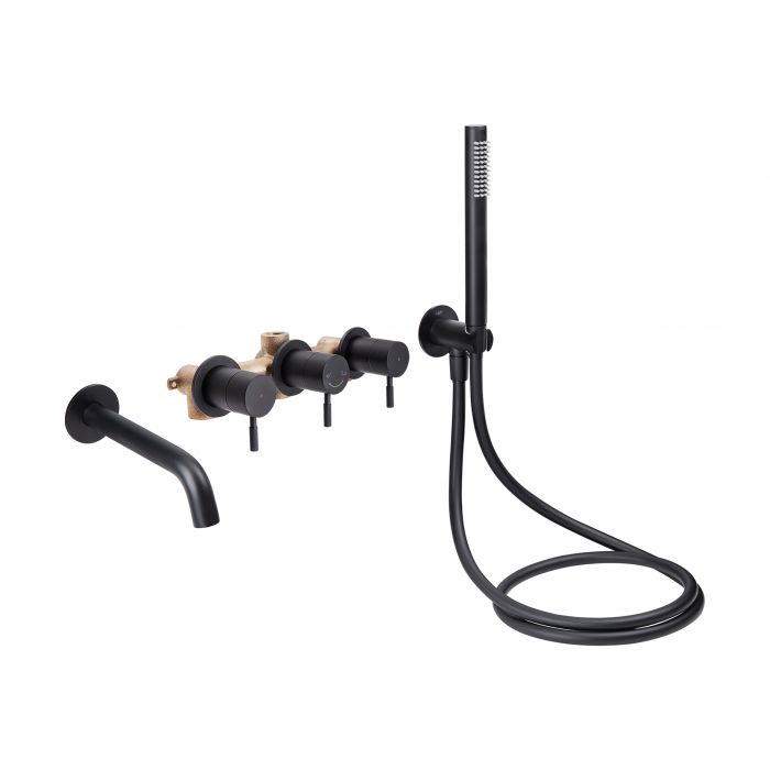 Смеситель скрытого монтажа Qtap Scorpio 3350105GB для двух потребителей