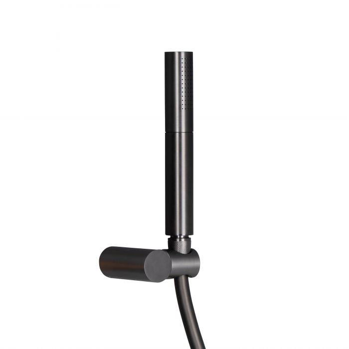 Душевая система универсальная Qtap Brno термостатическая на два потребителя QTBRN5769103ONK Black Matt