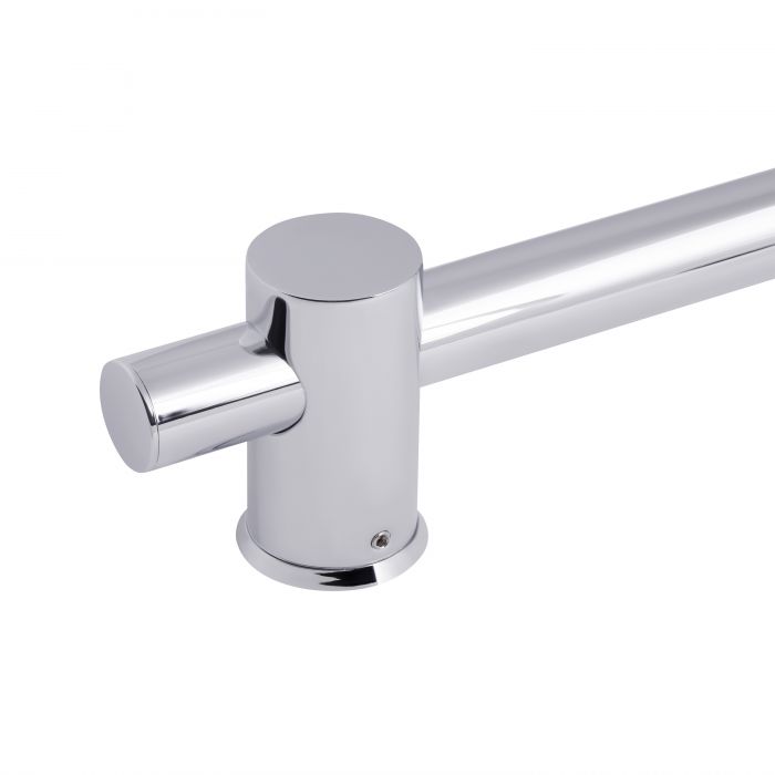 Душова стійка з тримачем універсальна Qtap Lepit 665 мм прямоугольна QTLEP82103OC Chrome