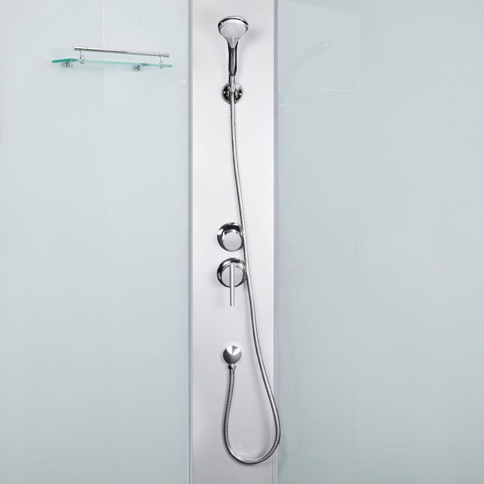 Душовий бокс Lidz Tani SB80x80.SAT.HIGH.FR, скло Frost 4 мм без піддона