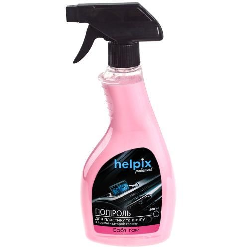 Полироль для пластика и винила HELPIX Professional 500мл триггер (БАБЛ ГАМ)