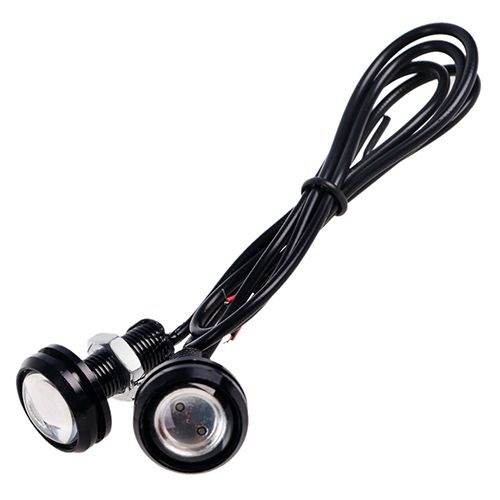 Болты для крепления номера 18-COB 12V черные 2 шт Red (AG-09115/48640)