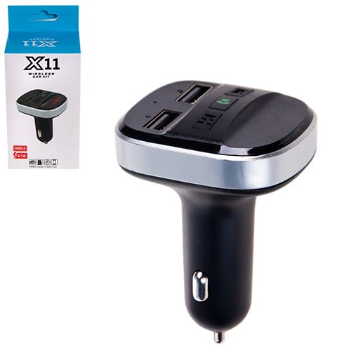Модулятор FM 5в1 X11 12-24v 2USB 5V-2.1A TF card BT