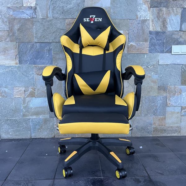 Компьютерное кресло SEWEN 730 Желтый, экокожа