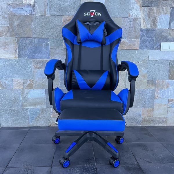 Компьютерное кресло SEWEN 730 Синий, экокожа