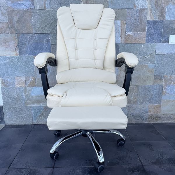 Офисное кресло MALATEC 16225 Кремовый, Iso Trade, искусственная кожа (кожзаменитель)